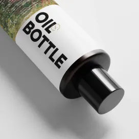 Bottle Black Glass Hair Oil 07